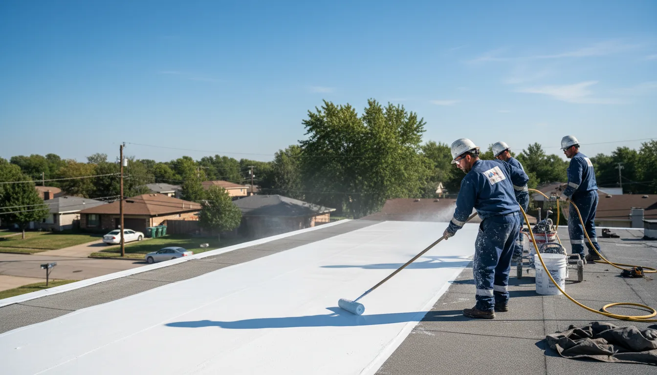 Commercial roof coating in Granville, MA near me